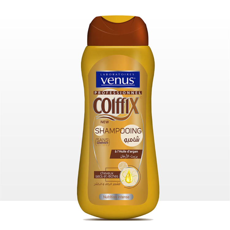 Shampooing Venus Coiffix - à l'huile d'argan - Cheveux secs - 250ml