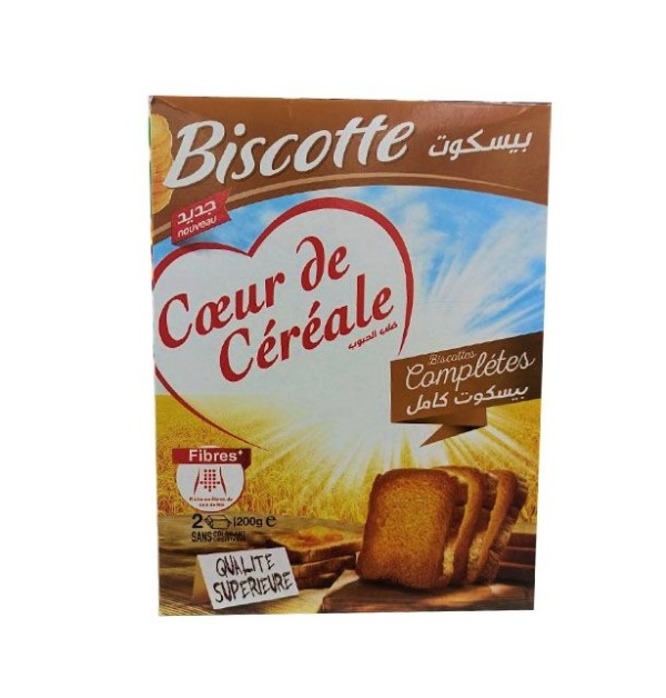 Biscottes Coeur de Céréale - Complètes - 250g