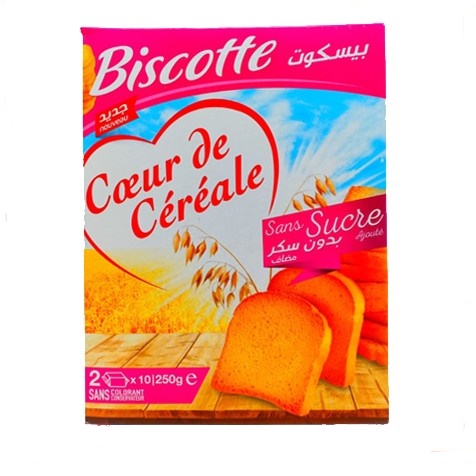 Biscottes Coeur de Céréale - Sans sucre ajouté - 200g