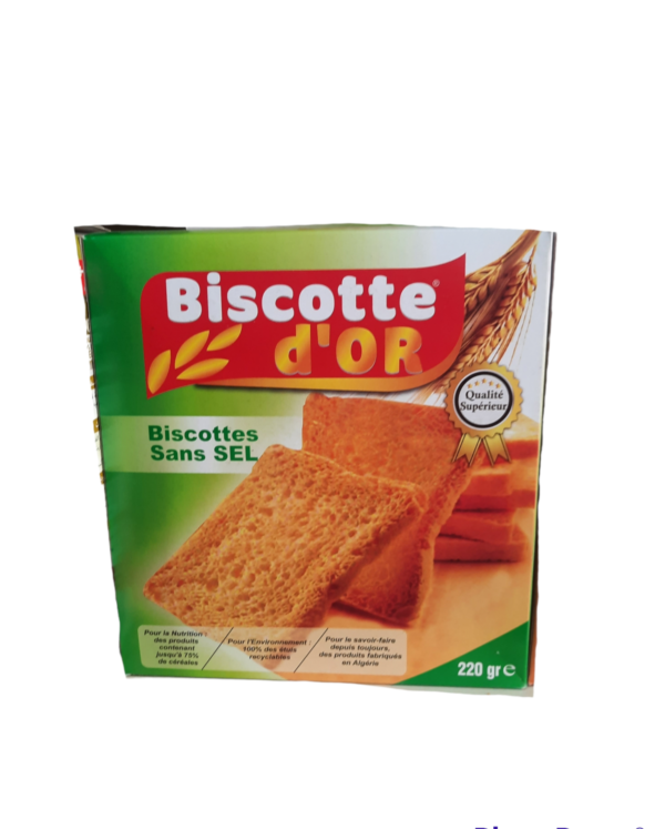 Biscottes sans sel - Biscotte d'Or - 220g