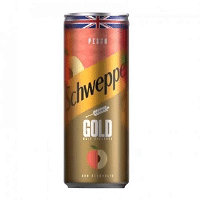 Canette Schweppes Gold - Pêche - 24cl