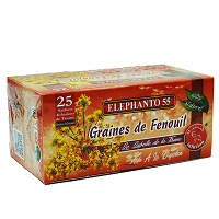 Infusion de tisane Thé Vitale - Graines de fenouil - 25s