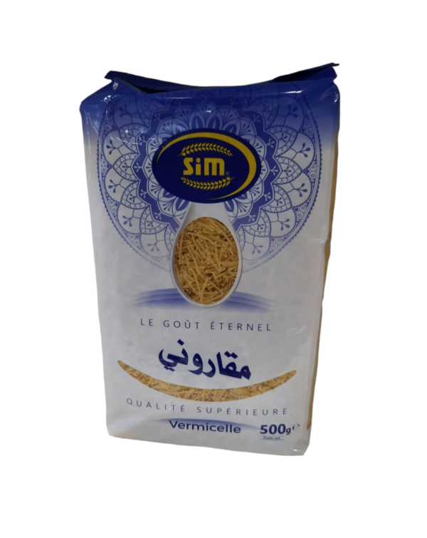 Pâtes vermicelles SIM macaroni -500g