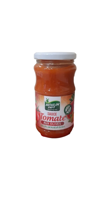 Sauce tomate aux olives Moulin Vert - 350g