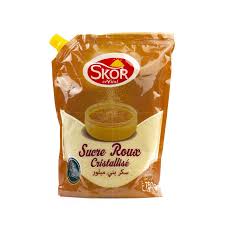 Sucre Roux Cristallisé Skor - 750g - Avec verseur