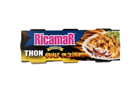 Thon en sauce piquante Ricamar - 65g x 3
