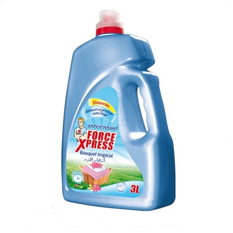 Adoucissant Force Xpress - Bouquet tropical - 3L