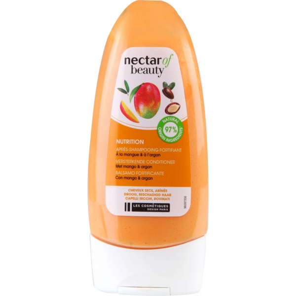 Après-Shampooing purifiant Nectar of Beauty - Nutrition- à la mangue et àl'argan - Cheveux secs et abîmés - 300ml