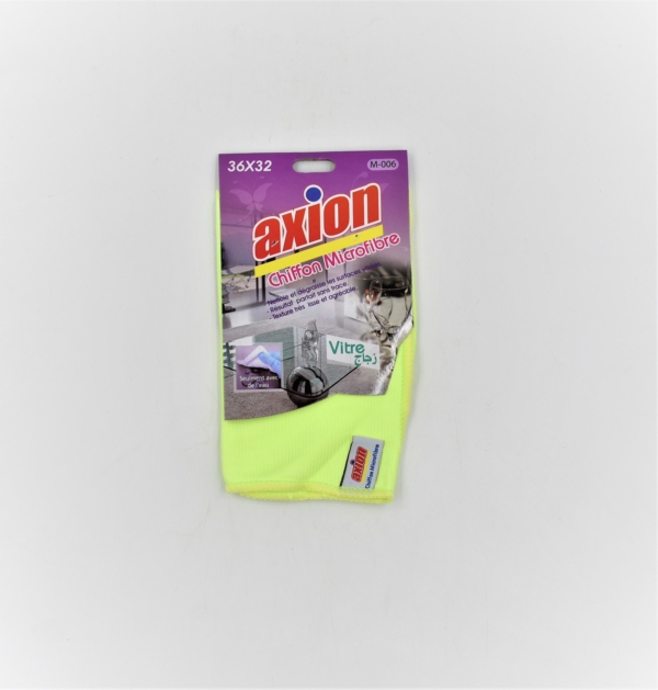 Axion Chiffon microfibre pour vitre jaune (36x32)cm |