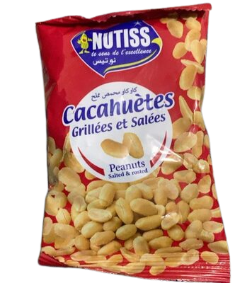 Cacahuètes grillées et salées Nutiss -