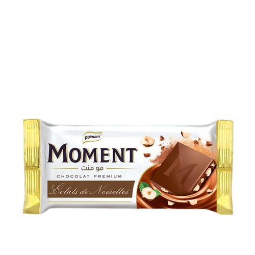 Chocolat Moment - éclats de noisettes - 100g