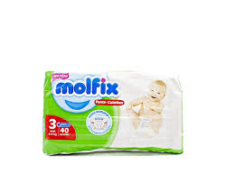 Couches culottes bébé Molfix Pants - N3 - 40pcs