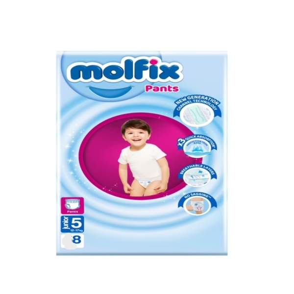 Couches culottes bébé Molfix Pants - N5 - 8pcs