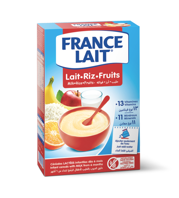 Farine France Lait - Lait Riz Fruits