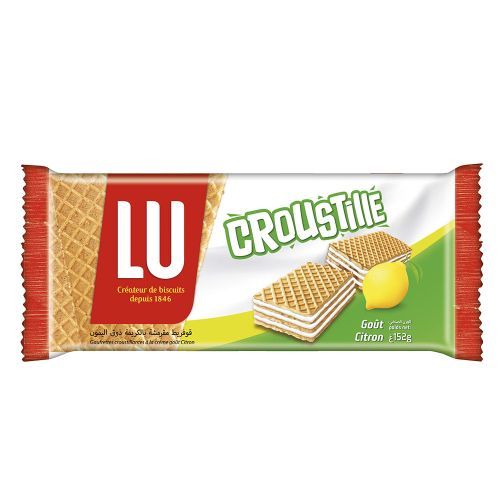 Gaufrettes Croustille LU - citron - 152g