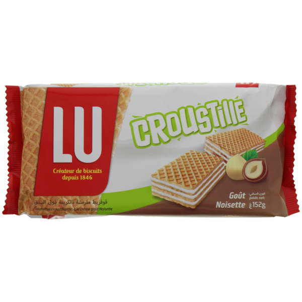 Gaufrettes Croustille LU - Noisette - 152g