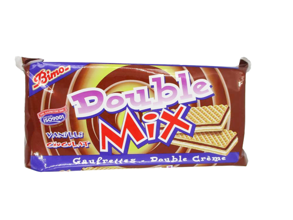 Gaufrettes Double Mix - vanille chocolat -Bimo -