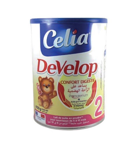 Lait Celia Develop - Confort digestif - 2ème age 6 à 12 mois - 400g