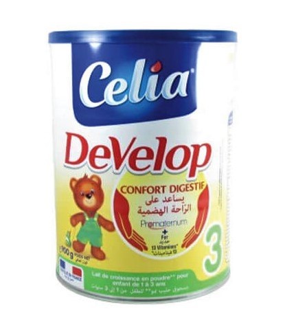 Lait Celia Develop - Confort digestif - 3ème age 1 à 3 ans - 400g