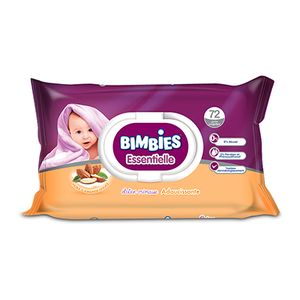 Lingettes Bimbies essentielle -lotion crémeuse adoucissante - 72pcs