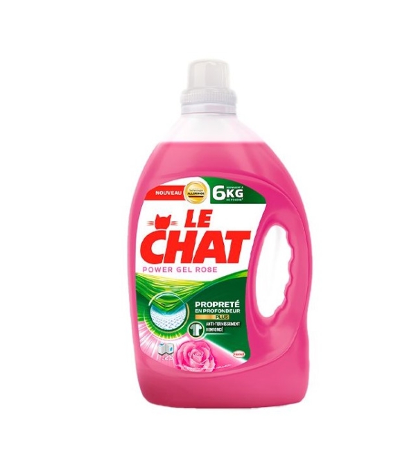 Liquide linge Le Chat Power gel - Rose - 2.5L