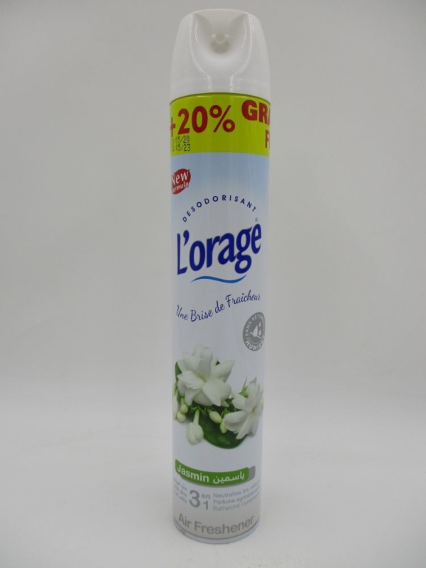 L'orage désodorisant 3en1 une brise de fraicheur jasmin 750 ml |