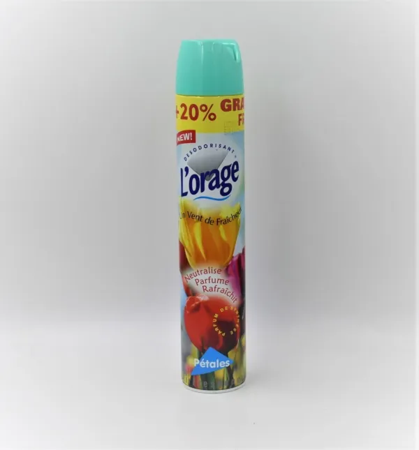 L'orage Désodorisant Neutralise Parfume Rafraichit Pétales 750ml |