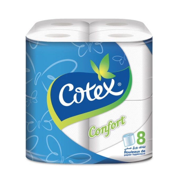 Papier hygiénique Cotex Confort - 8 pcs