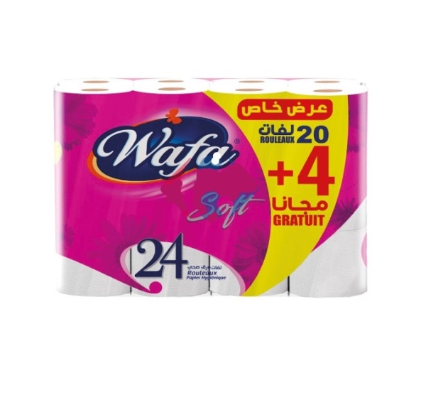 Papier hygiénique Wafa Soft - 24 pcs