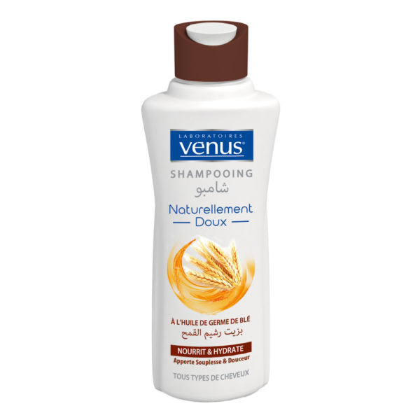 Shampooing Venus - Naturellement doux - Huile de germe de blé- Tous types de cheveux 450ml