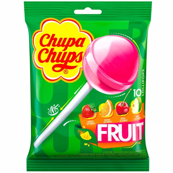 Sucettes Chupa Chups - Fruit - 10pcs