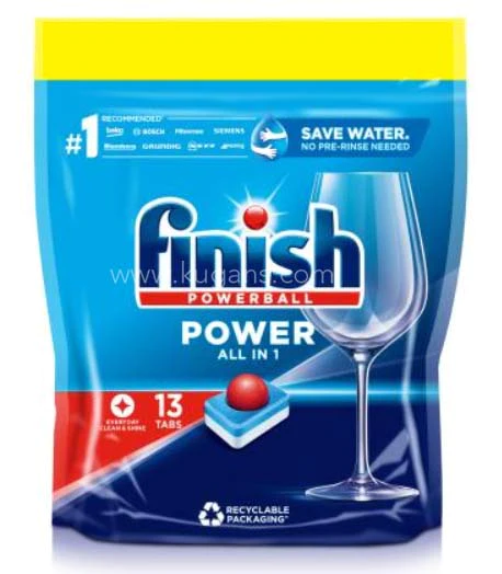 Tablettes pour lave vaisselle - Finish Powerball - all in 1 - 13 TABS